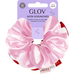 GLOV Scrunchies 3 Pack L - Pink/Red/White