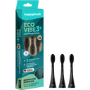 happybrush Eco VIBE 3+ Aufsteckbürsten AllBlack - 3 Stk