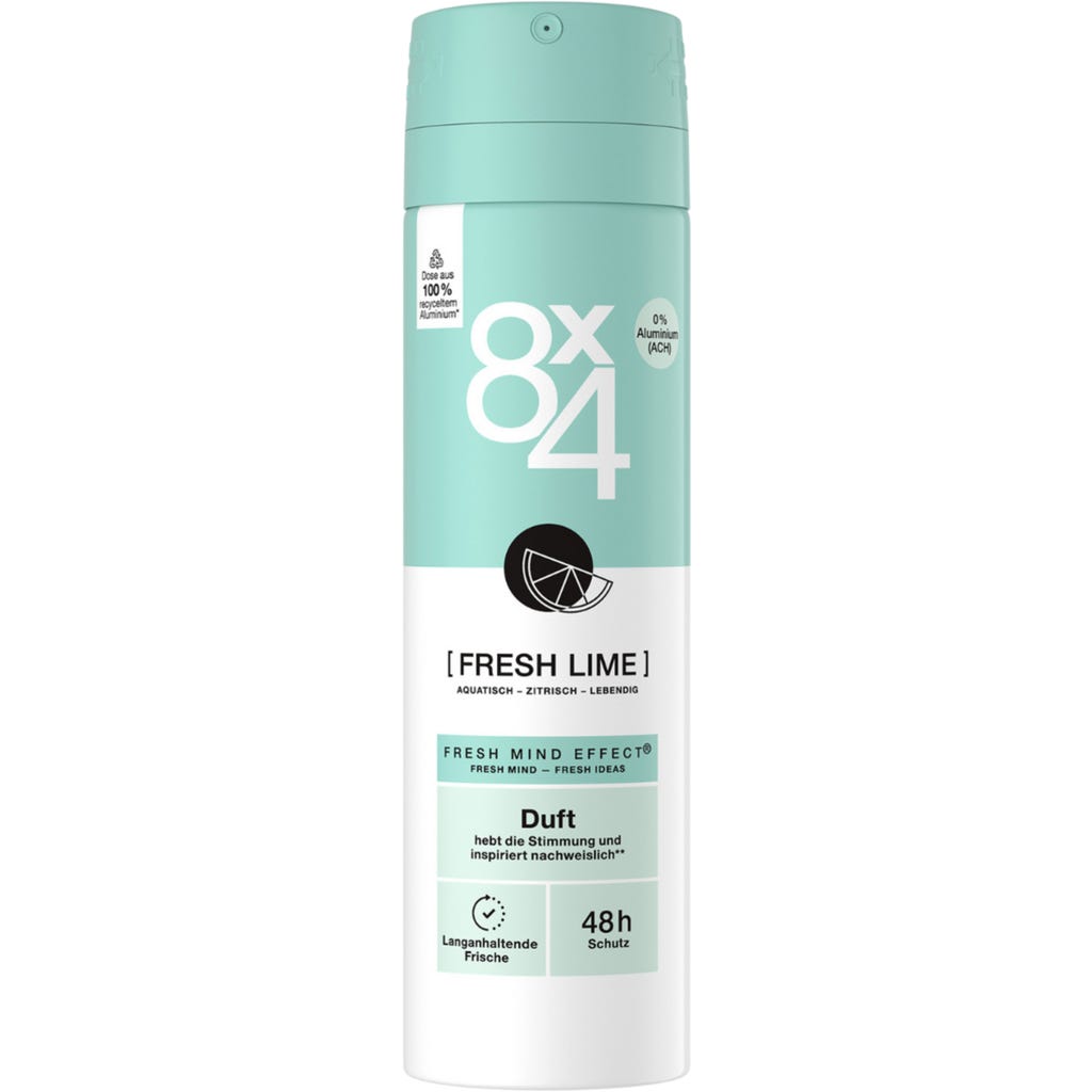 8x4 Spray Fresh Lime, 150 ml oh feliz International Online