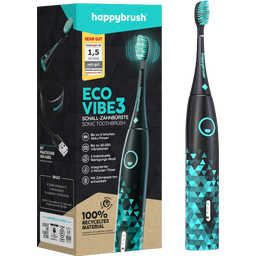 happybrush ECO VIBE 3 Sonic Toothbrush Black-Mint - 1 Pc