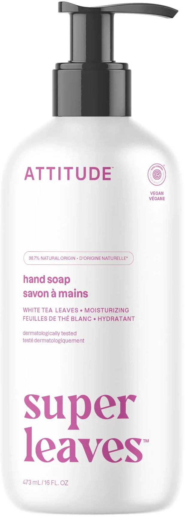 Super Leaves kézszappan - Fehér tea, 473 ml