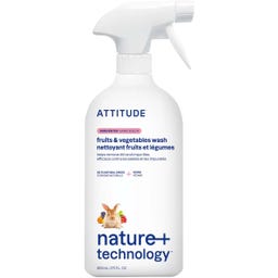 ATTITUDE Spray Limpiador para Frutas y Verduras - 800 ml