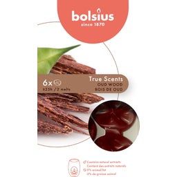 bolsius True Scents Waxmelts 6er Pack - Oud Wood