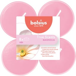 Tealight, podgrzewacze zapachowe Maxi - True Scents, 8h (8 szt.) - Magnolia
