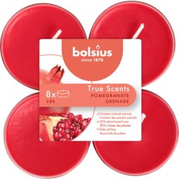 bolsius True Scents Maxi Doftljus 8h (8 st.) - Granatäpple