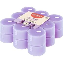 Tealight, podgrzewacze zapachowe - True Scents, 6h (18 szt.) - Lawenda