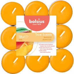 True Scents - Lumini Profumati 4h (18 Pezzi) - Mango