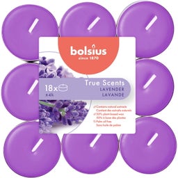 True Scents - Lumini Profumati 4h (18 Pezzi) - Lavender