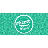 oh feliz "Nicest Wishes!" - Cartão de Presente
