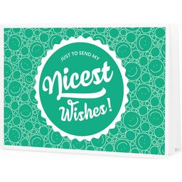 Nicest Wishes! - Tarjeta Regalo para Imprimir