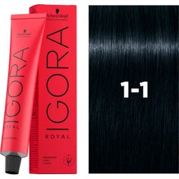 Schwarzkopf Professional IGORA ROYAL Haarkleuring - 1-1 Zwart Cendré