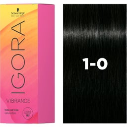 Schwarzkopf Professional Barva za lase IGORA VIBRANCE - 1-0 naravno črna