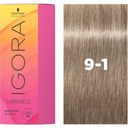 Schwarzkopf Professional Coloration IGORA VIBRANCE - 9-1 Blond très clair Cendré