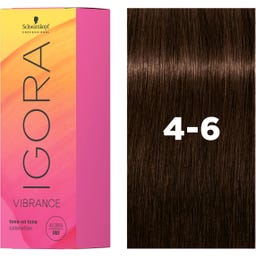 Schwarzkopf Professional IGORA VIBRANCE Hårfärg - 4-6 Mellanbrun Choklad
