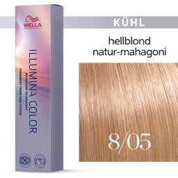 Wella Professionals Illumina Color - 8/05 helllblond natur-mahagoni