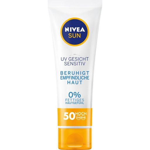 NIVEA SUN - Crema UV Viso Sensitive FP50 - 50 ml