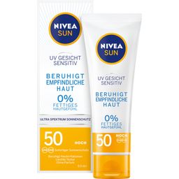 NIVEA Soin UV Visage Sensitive SPF 50 SUN - 50 ml