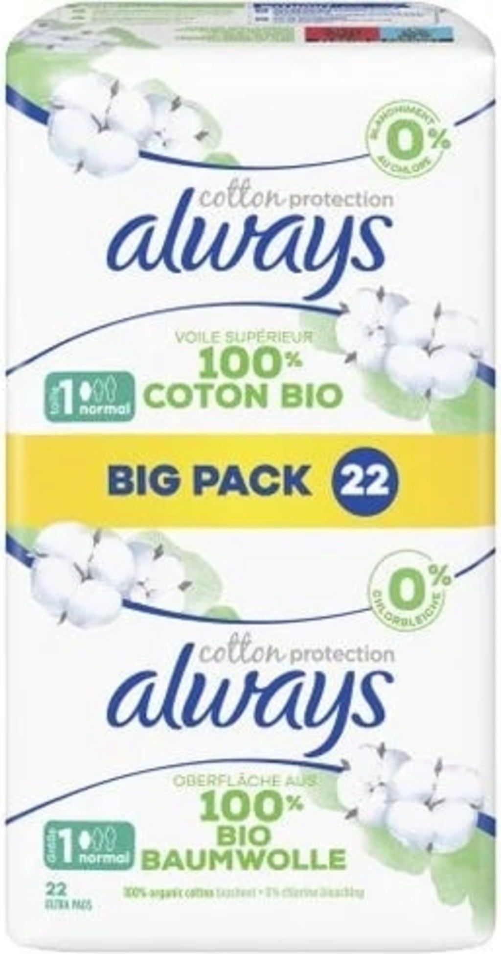 always Ultra Cotton Protection Normal Sanitary Napkins With Wings, 22 Pcs -  oh feliz