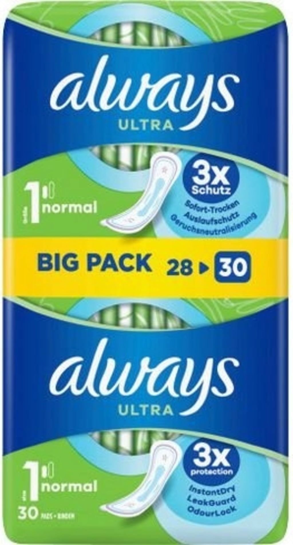Always Sensitive Normal Ultra - Size 1 - Sanitary Towels Without Wings - 16  Pieces