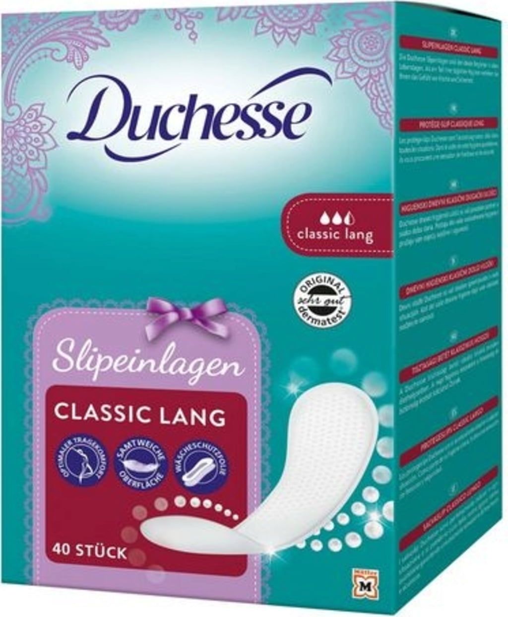 Duchesse Panty Liners - Classic Long, 40 Pcs - oh feliz International  Online Shop