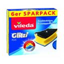 vileda Glitzi Plus Sponge Scourers - 6 Pcs